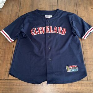 Vintage‎ 90’s Sports attack Cleveland Indians Omar Vizquel Jersey Stitched